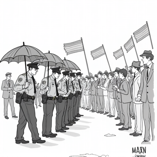 Budapest Pride March Proceeds Despite Government Ban single-panel cartoon