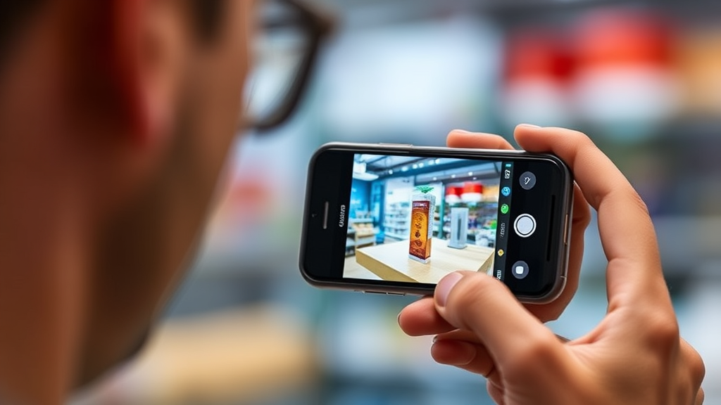 شخصی در حال عکاسی حرفه ای از یک محصول با گوشی هوشمند، با تمرکز بر دوربین گوشی که تخصص در عکاسی گوشی هوشمند را نشان می دهد - smartphone news reviews