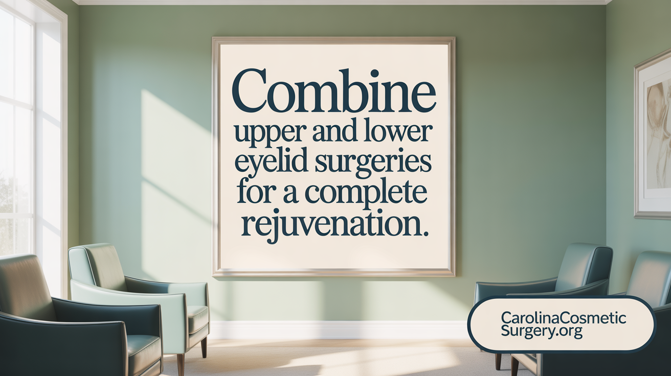 Combine Upper and Lower Eyelid Surgeries for a Complete Rejuvenation.