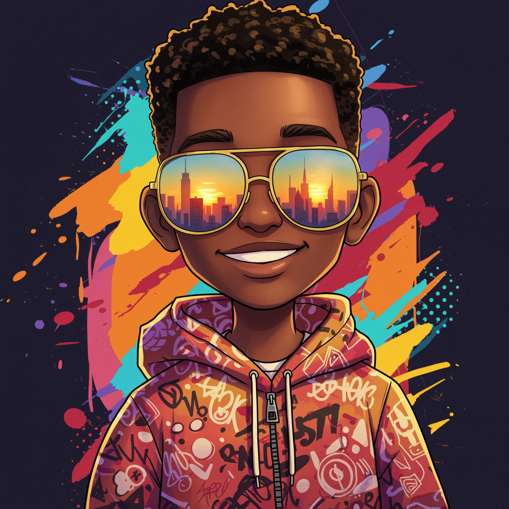 swag black boy pfp cartoon