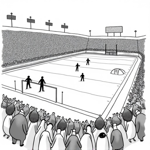 Preseason Football Games Scheduled for Saturday single-panel cartoon