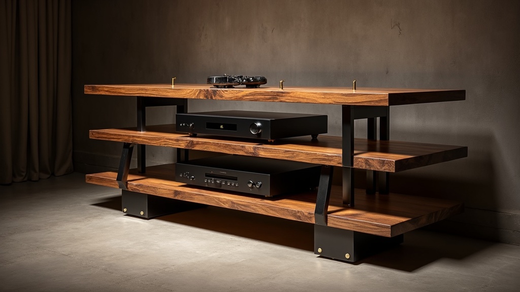 Стойка для Hi-Fi аппаратуры из дерева: почему массив дуба — идеальное решение для аудиофила и качества звучания