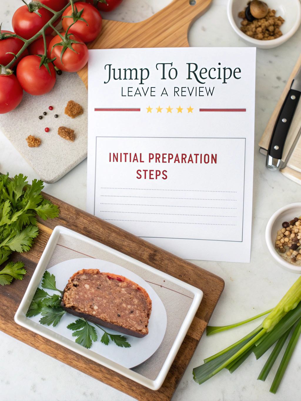 Recipe preparation steps