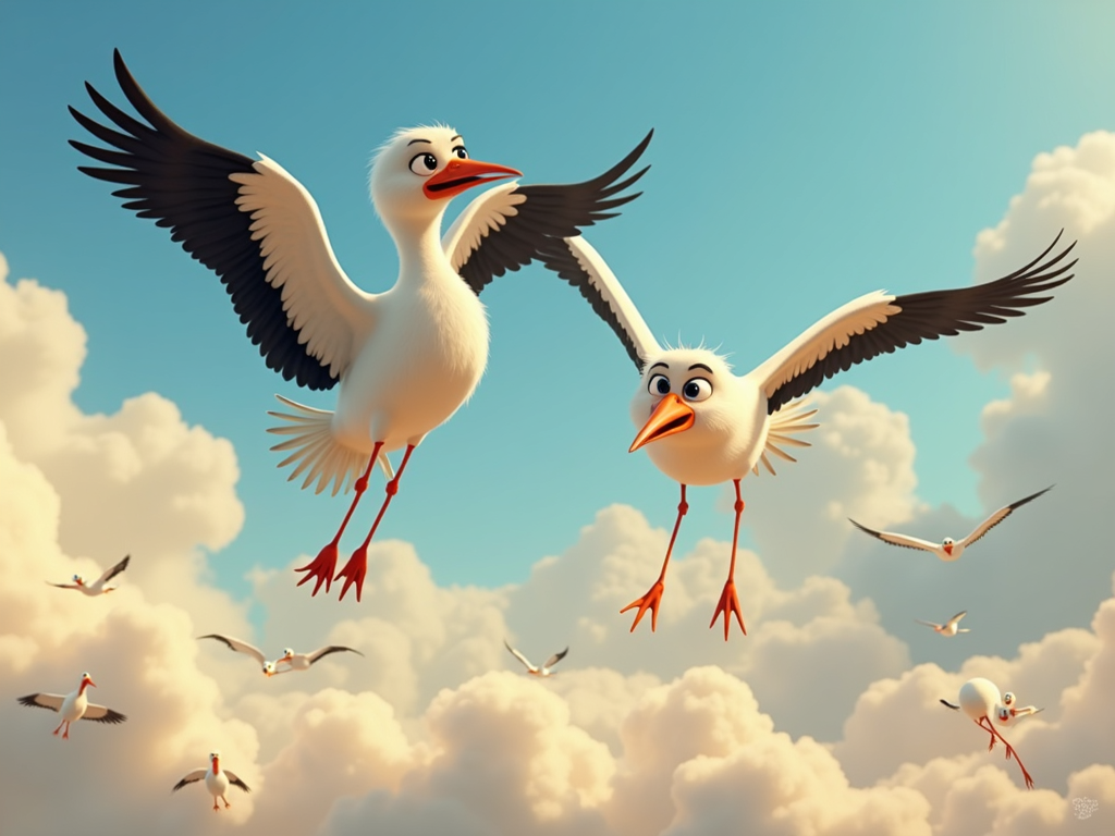 Storks Streaming Platforms Graphic