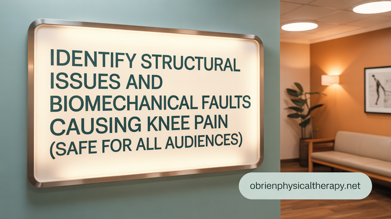 Identify Structural Issues and Biomechanical Faults Causing Knee Pain