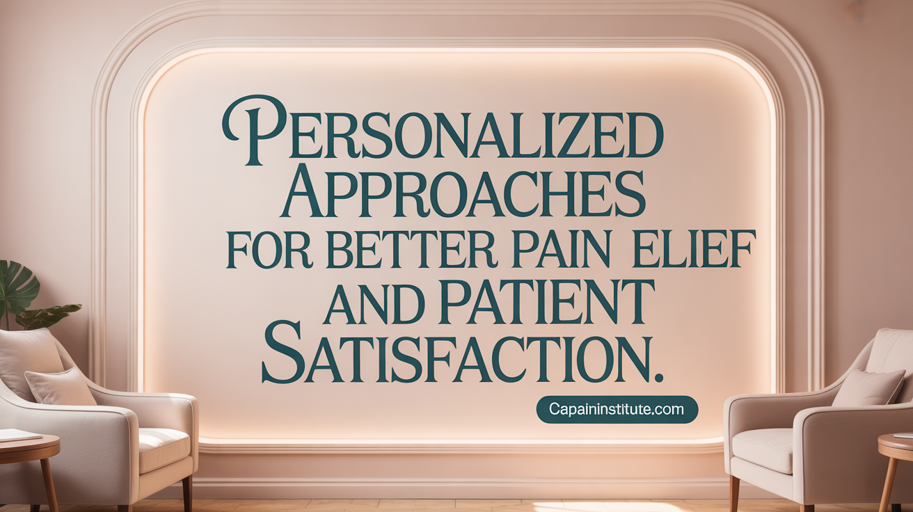 Personalized Approaches for Better Pain Relief and Patient Satisfaction