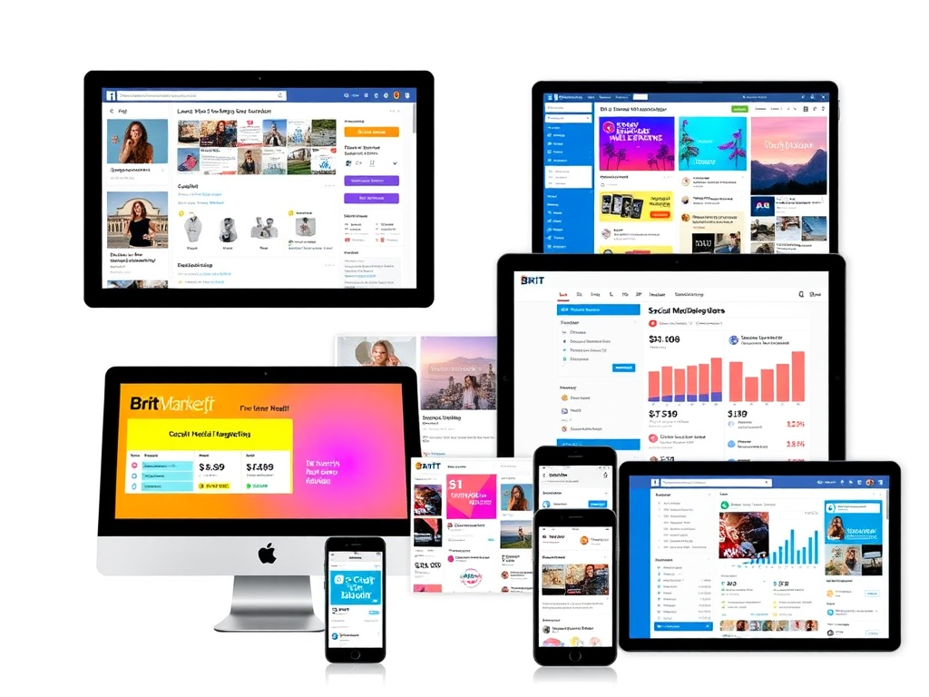 Examples of high-quality social media campaigns managed by Brit Marketing