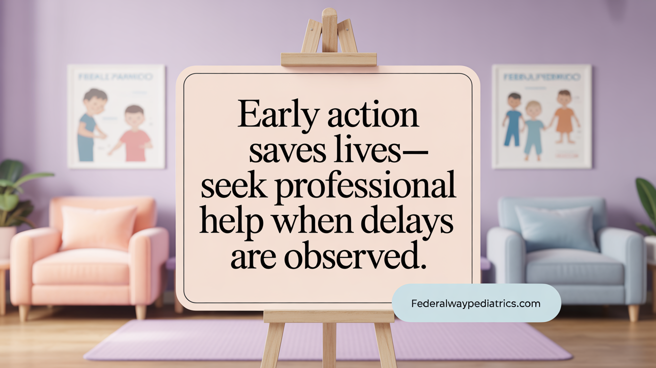 Early action saves lives—Consult professionals when delays are observed.