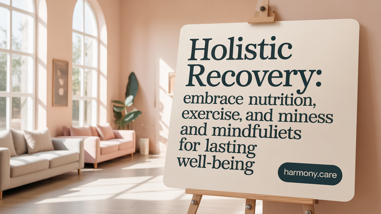 Holistic Recovery: Embrace Nutrition, Exercise, and Mindfulness for Lasting Well-Being