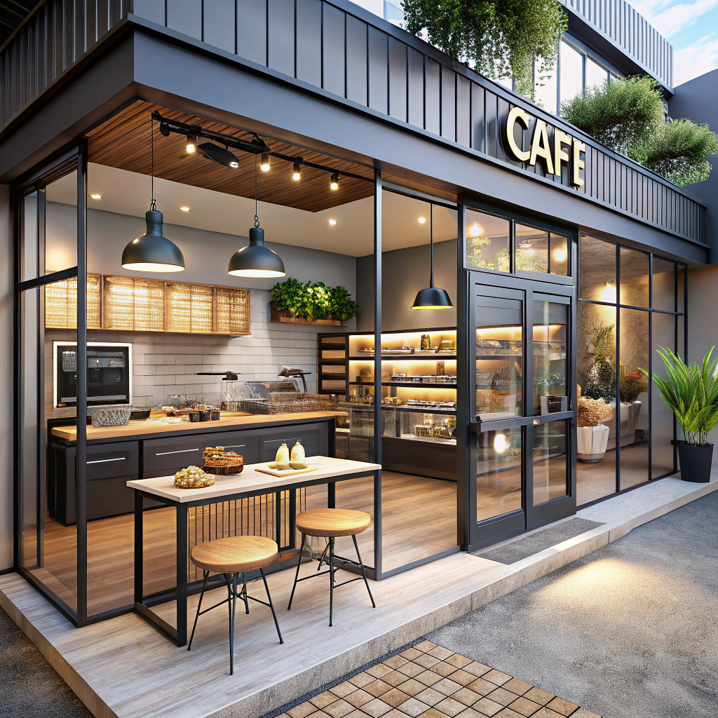 Cozy Cafe & Bakery Layout Design for Small Spaces