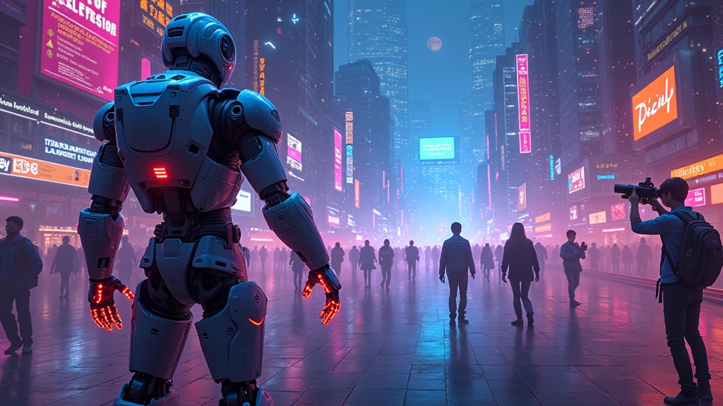 La controversia y el poder disruptivo del desarrollo de un robot útero artificial, concepto visual
