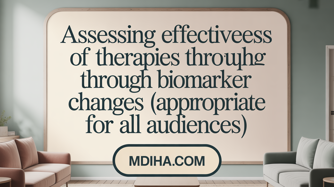 Assessing effectiveness of therapies through biomarker changes