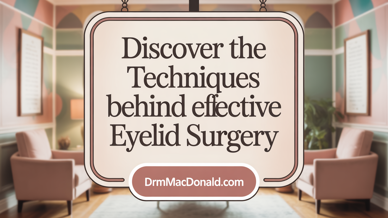 Discover the Techniques Behind Effective Eyelid Surgery