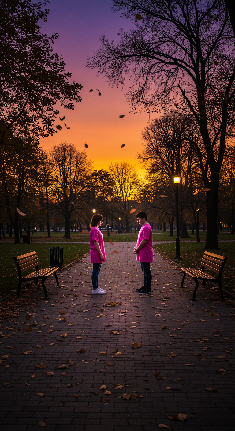 pink shirt couple breakup