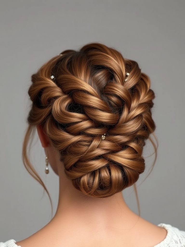 Boho Braided Updo