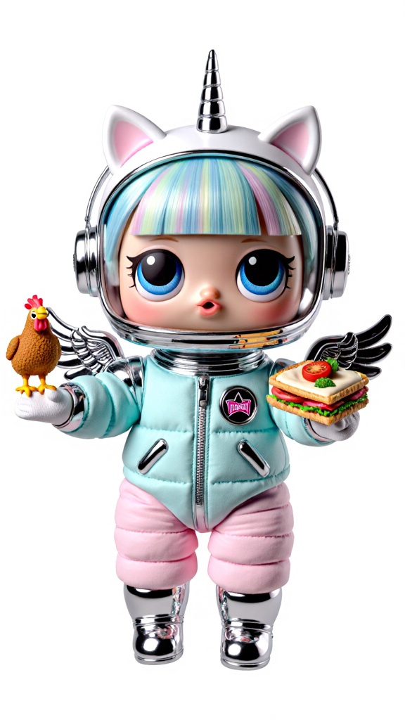 please create a 3D baby LOL Surprise doll (making 