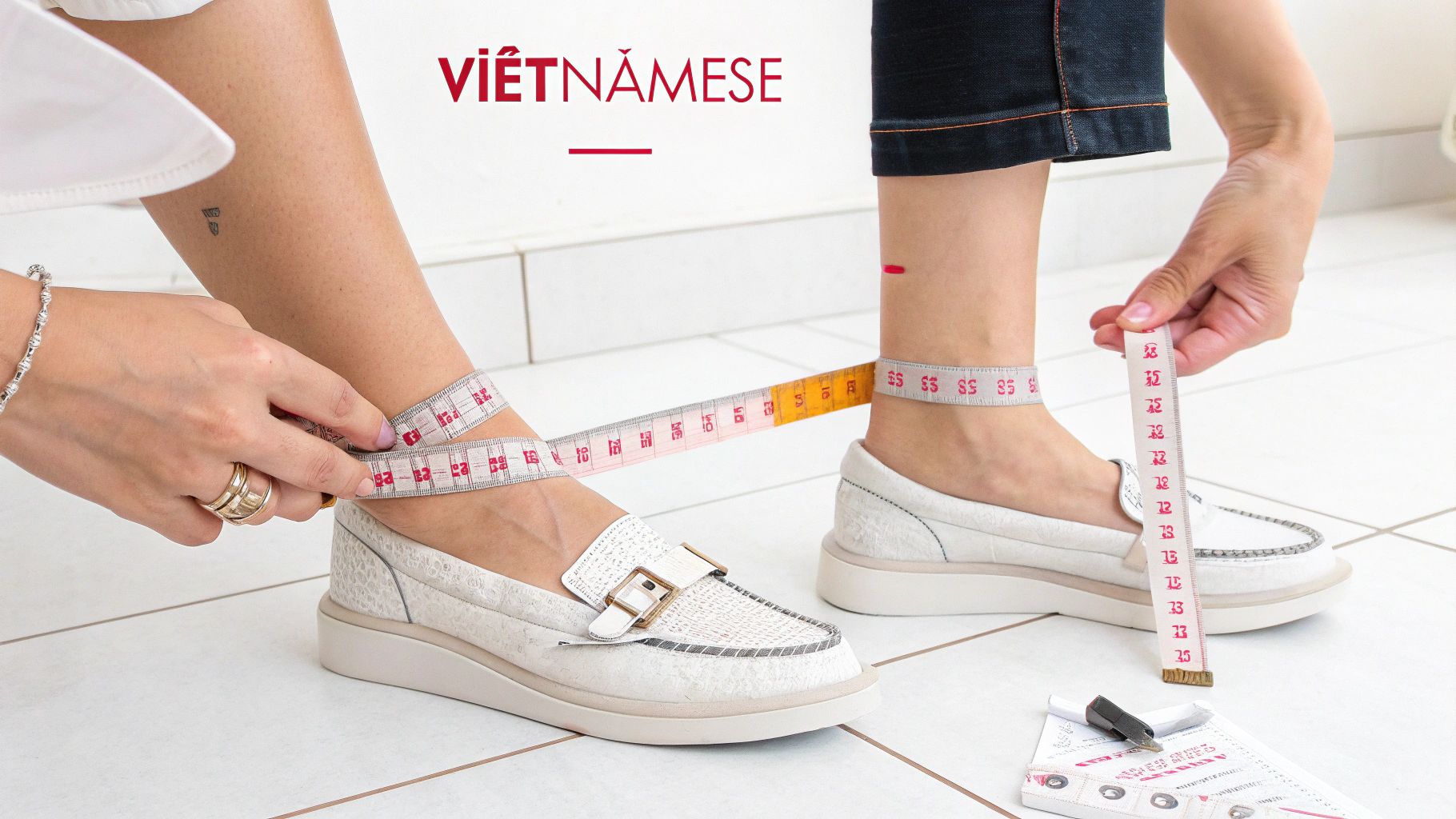 Hướng dẫn đo chiều dài chân để chọn size giày nữ