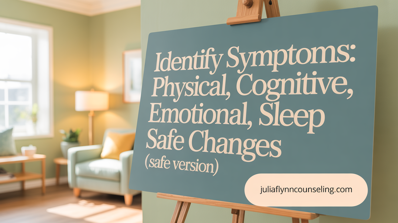 Identify Symptoms: Physical, Cognitive, Emotional, Sleep Changes