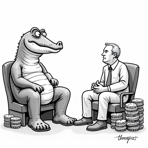 Crocs to Cut Orders Amid Consumer Spending Concerns single-panel cartoon