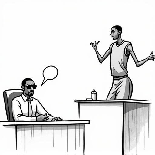 Diddy’s trial features testimony from former basketball player single-panel cartoon