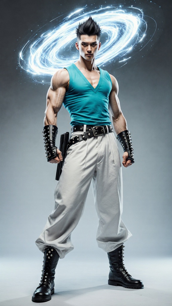 Male super-hero of Asian heritage, probably Japane