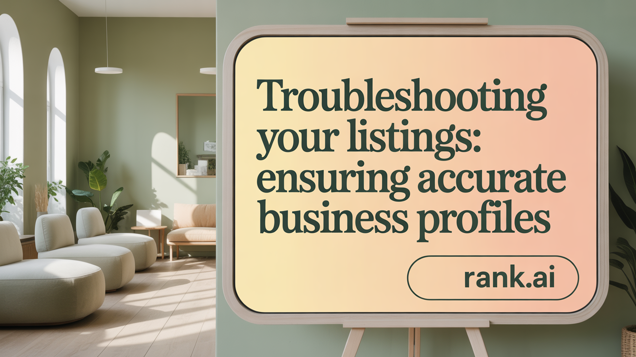 Troubleshooting Your Listings: Maintain Accurate Business Profiles