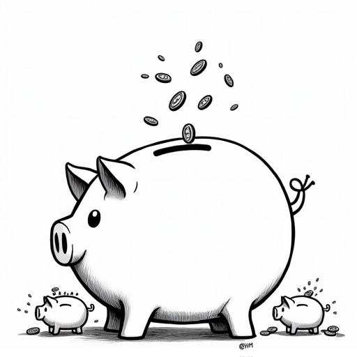 Warren Buffett Donates $6 Billion to Foundations single-panel cartoon
