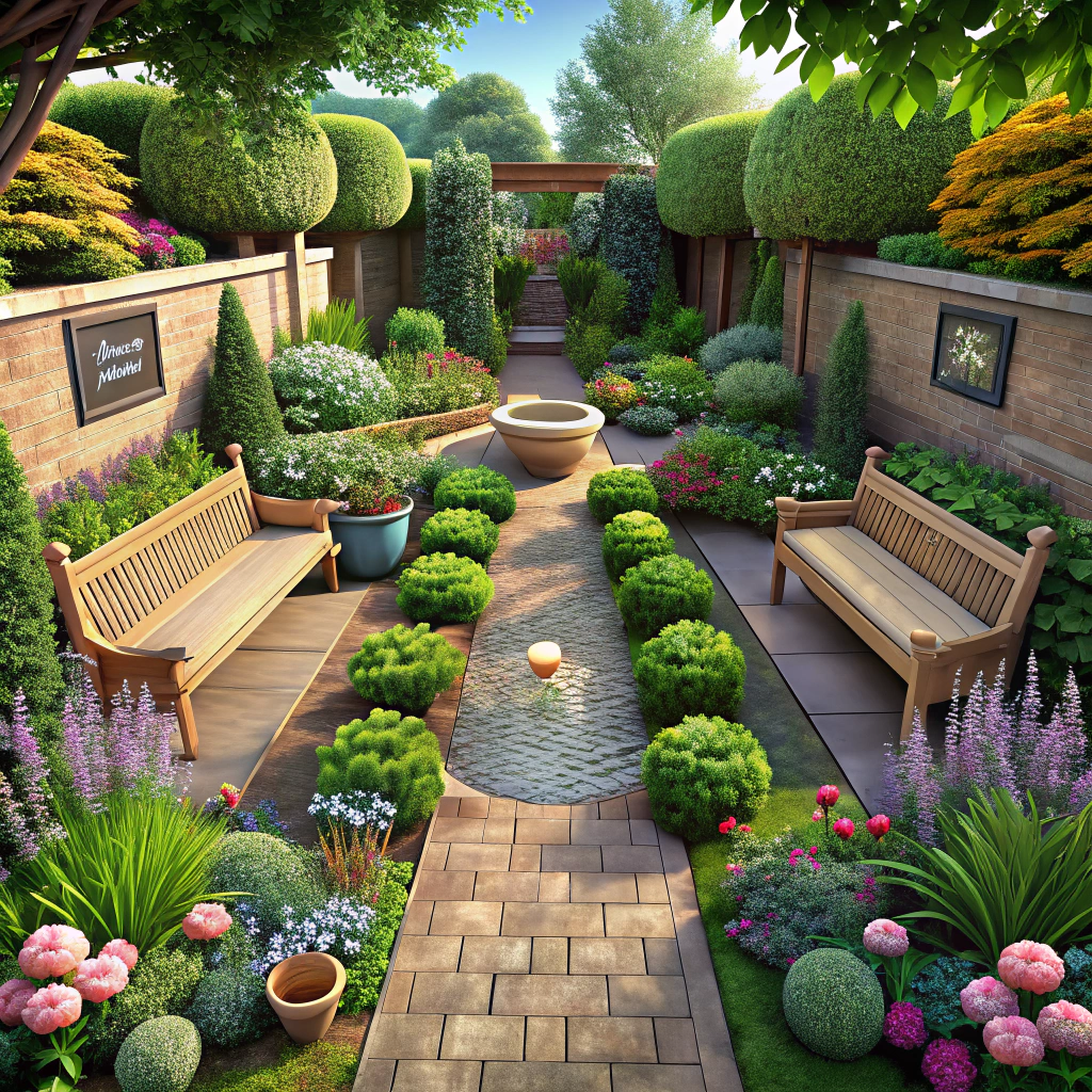 Stunning Garden Design for 10x50 Meter Space
