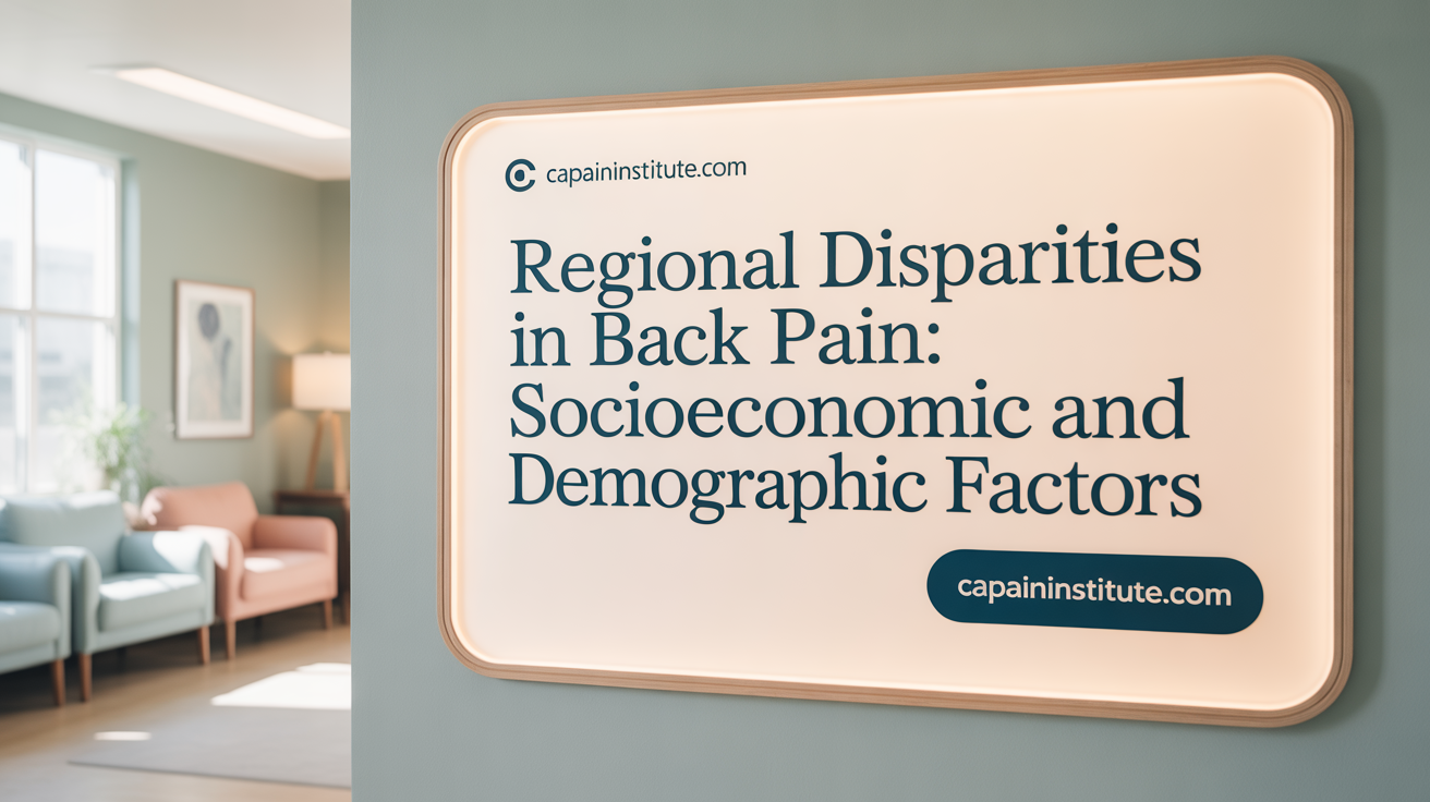 Regional Disparities in Back Pain: Socioeconomic and Demographic Factors