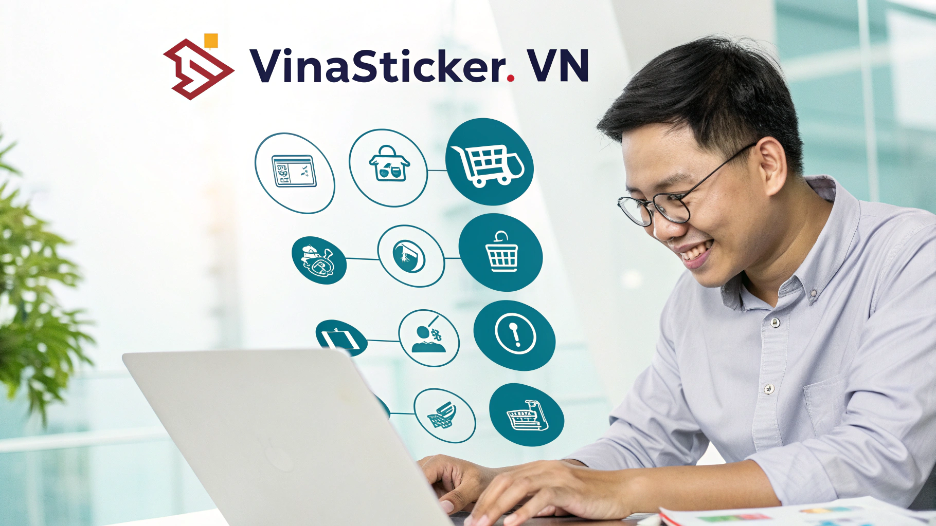 Quy trình đặt hàng in sticker tại VinaStickerVN™