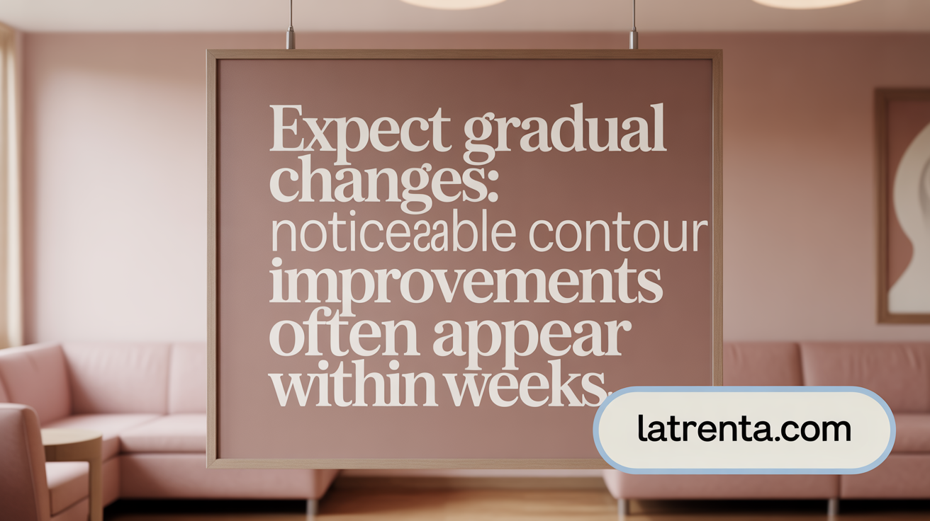 Expect gradual changes: Noticeable contour improvements often appear within weeks.