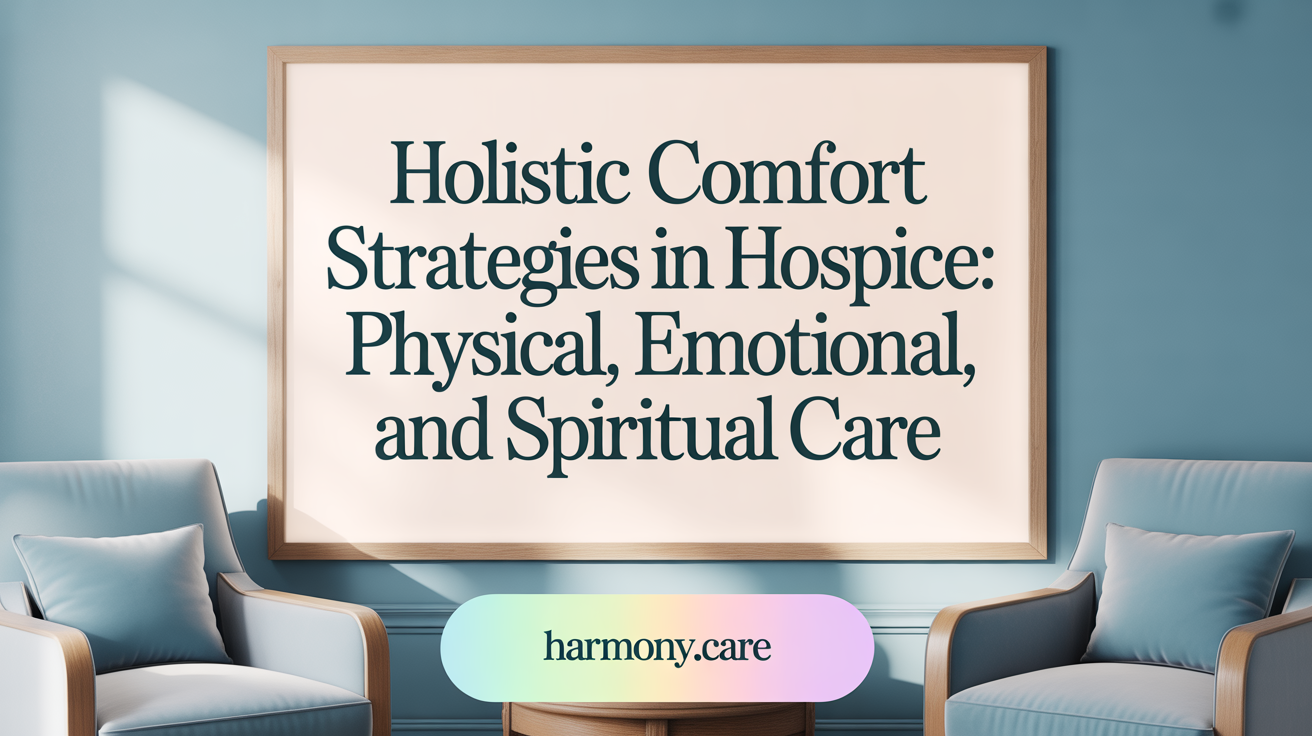 Holistic Comfort Strategies in Hospice: Physical, Emotional, and Spiritual Care