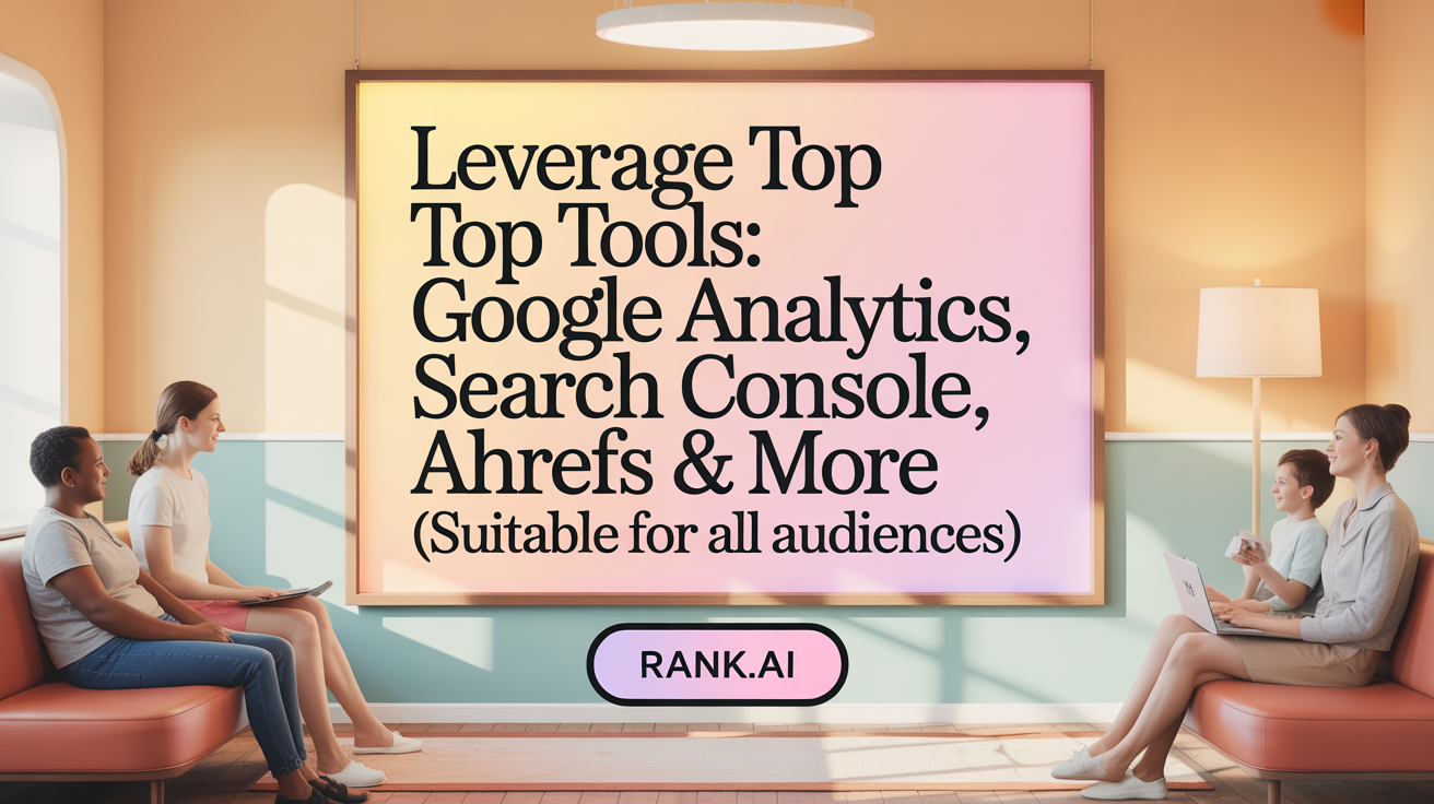 Leverage top tools: Google Analytics, Search Console, Ahrefs &amp; more
