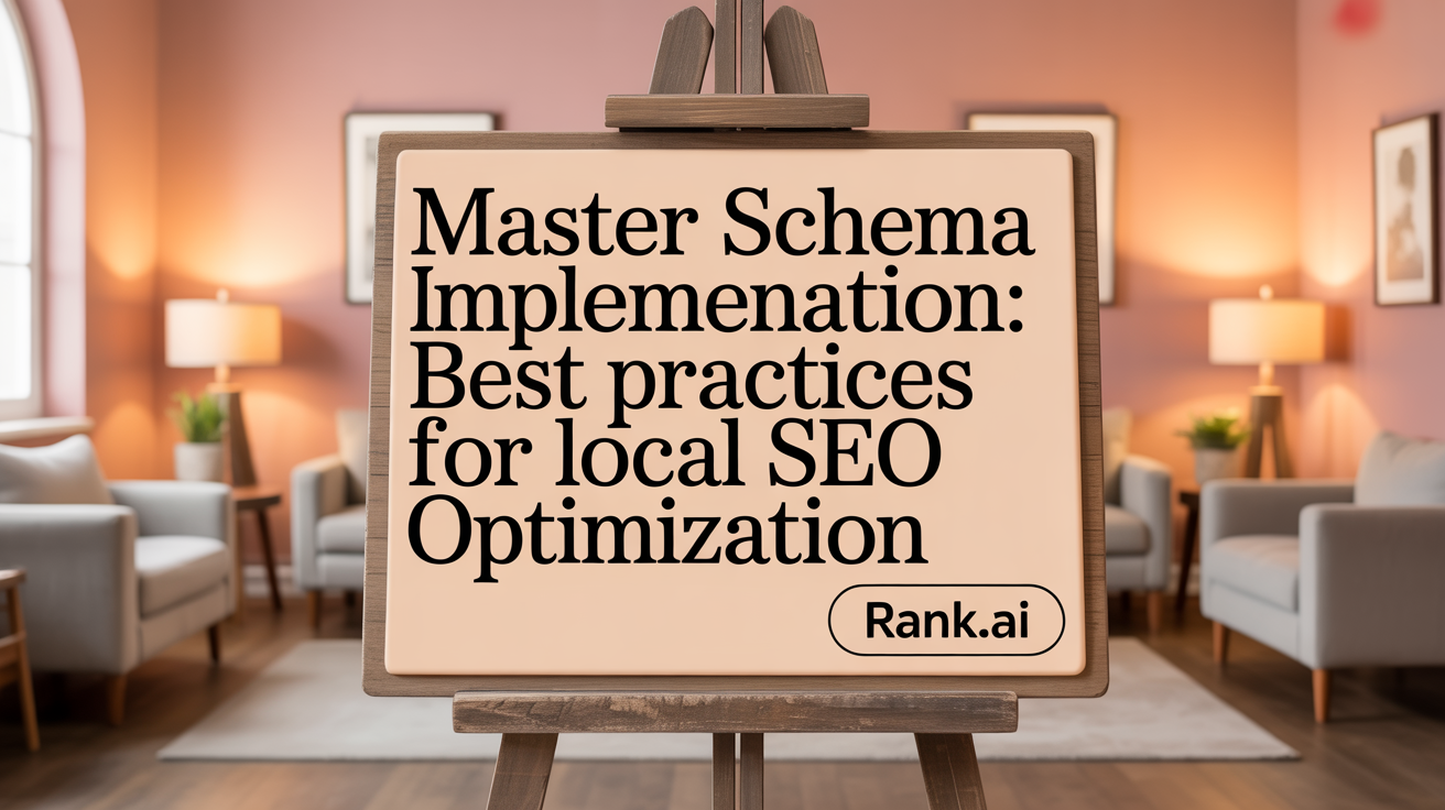 Master Schema Implementation: Best Practices for Local SEO Optimization