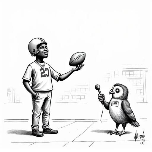 Shedeur Sanders Impresses in NFL Debut single-panel cartoon