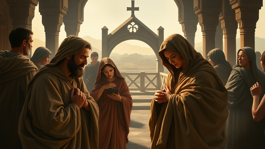 희망을 상징하는 의료 봉사 활동 장면