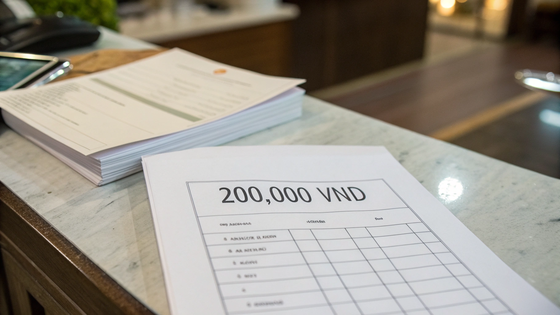 Hóa đơn bán lẻ trị giá trên 200000 đồng