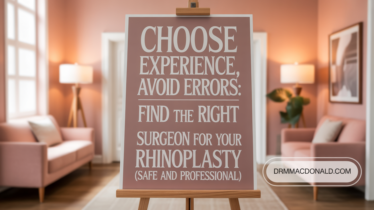 Choose Experience, Avoid Errors: Find the Right Surgeon for Your Rhinoplasty