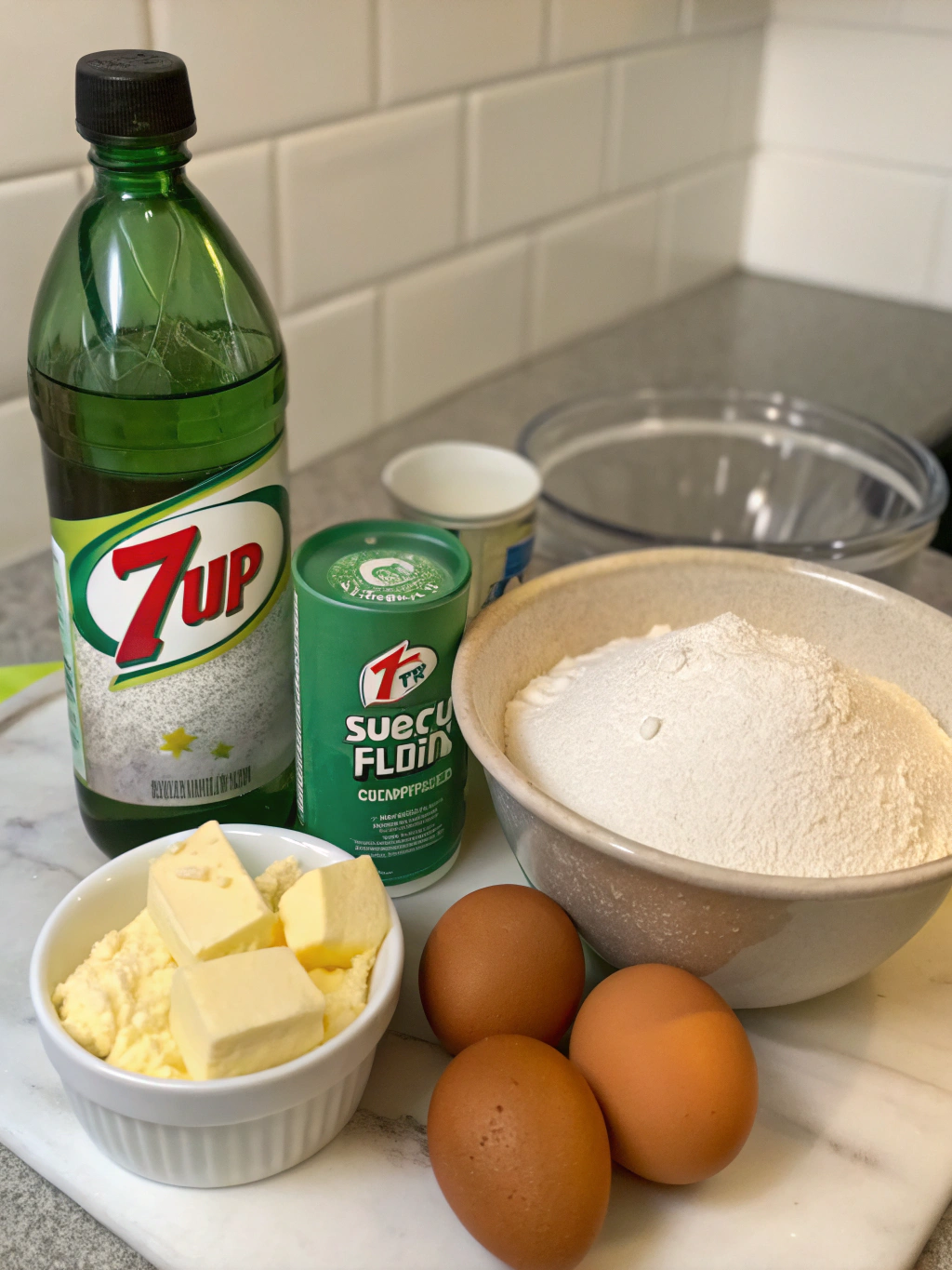 Ingredients for 7up Pound Cake