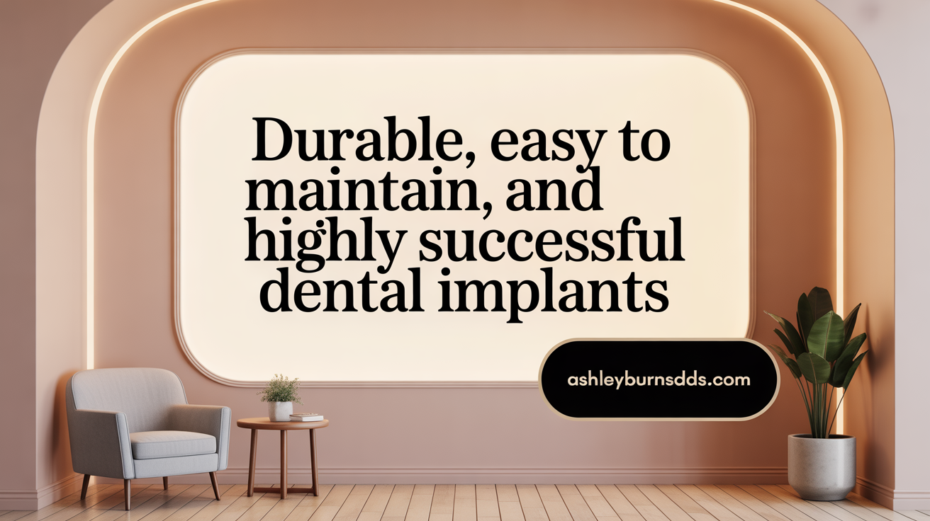 Durable, Easy to Maintain, and Highly Successful Dental Implants
