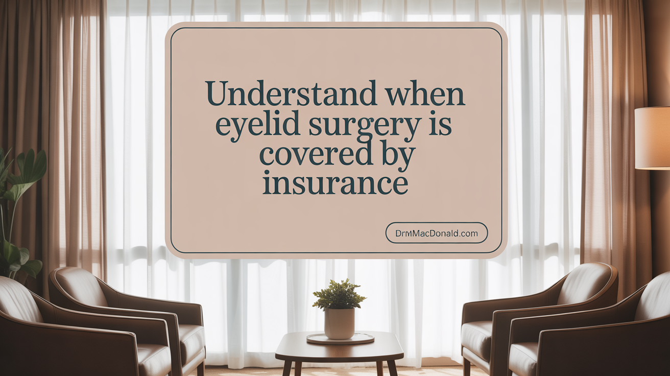 Understand When Eyelid Surgery Is Covered By Insurance