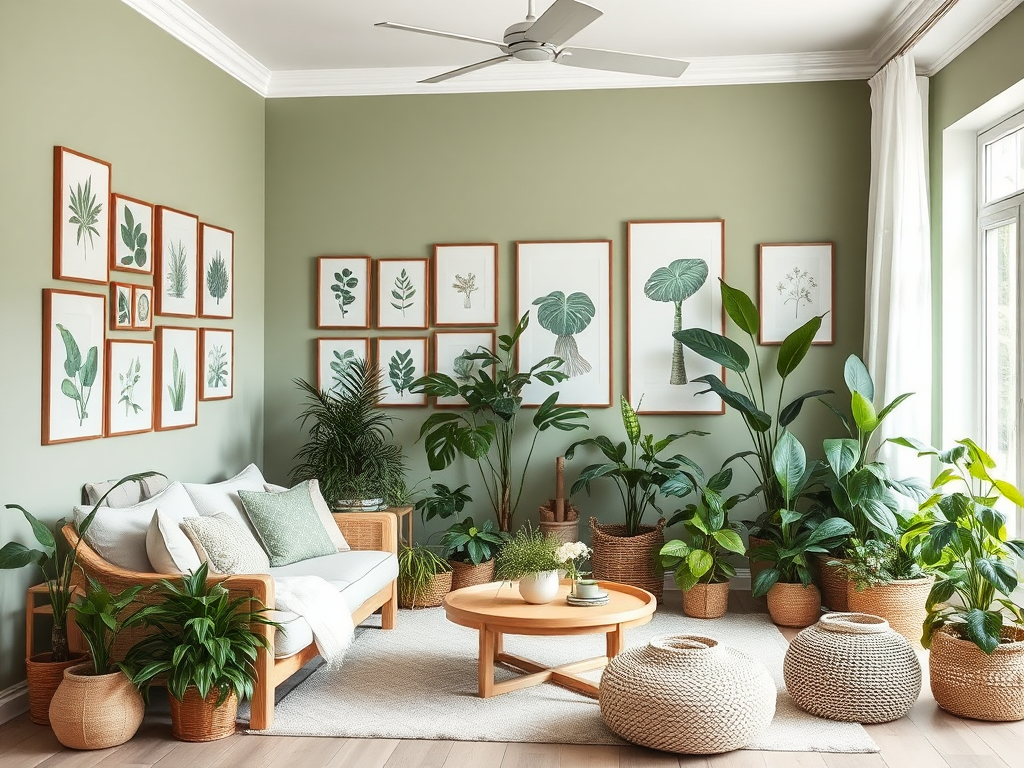 3. Incorporate Nature with Botanical Prints