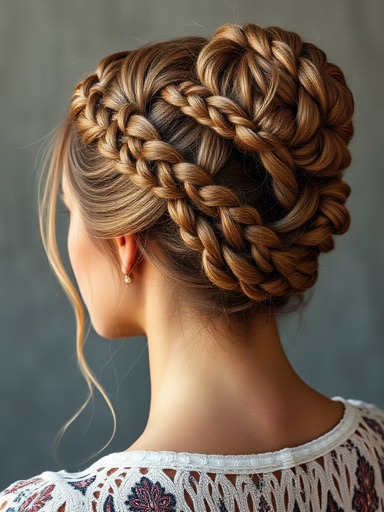 Boho Braided Updo