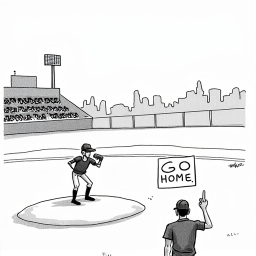 Pirates Reliever Dennis Santana Suspended for Aggressive Conduct single-panel cartoon