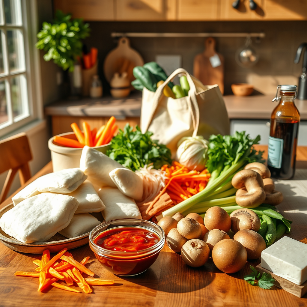 비건 떡볶이 재료 준비하기