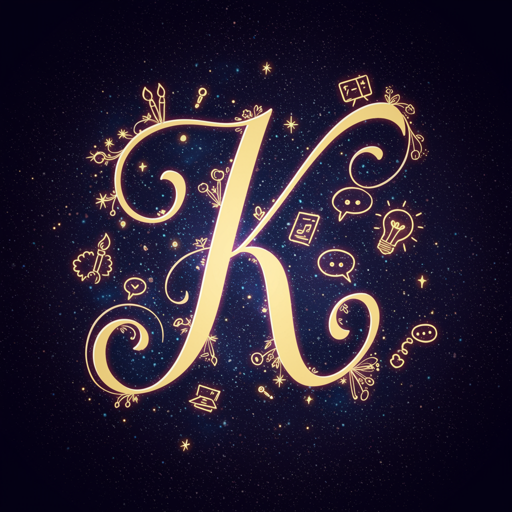 cursive k