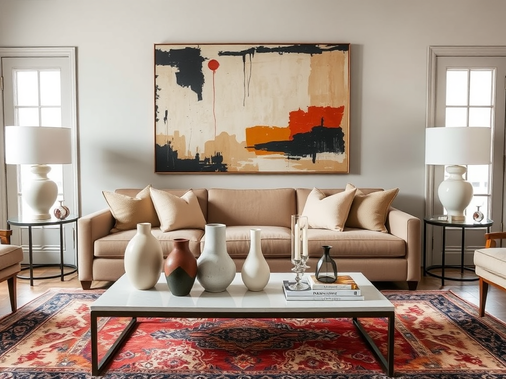 4. Incorporate Statement Art and Accessories