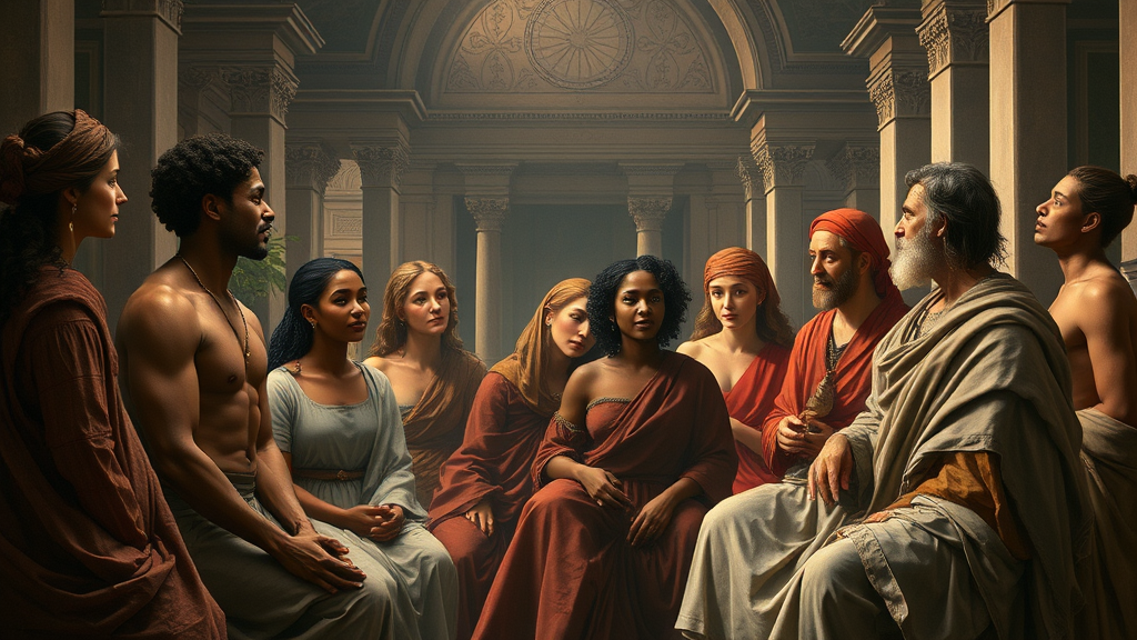 건강과 자기 인식을 표현한 그림