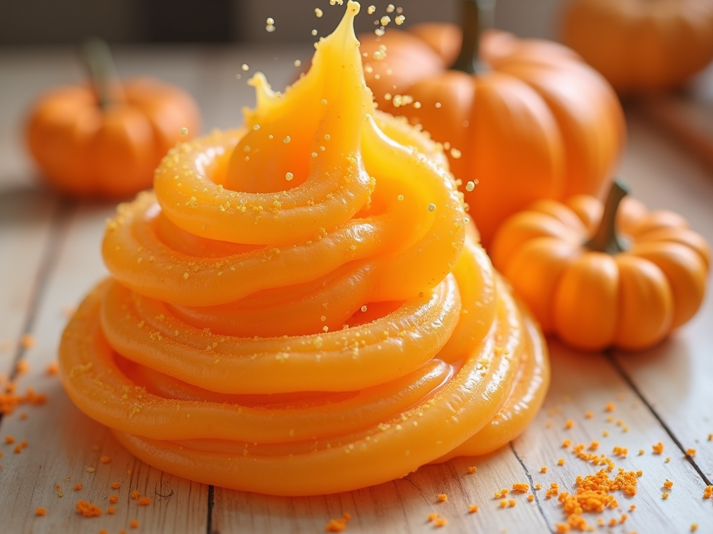 Pumpkin slime hands-on learning