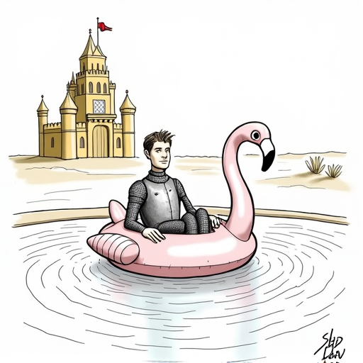 Golden Knights Acquire Mitch Marner in Sign-and-Trade Deal single-panel cartoon